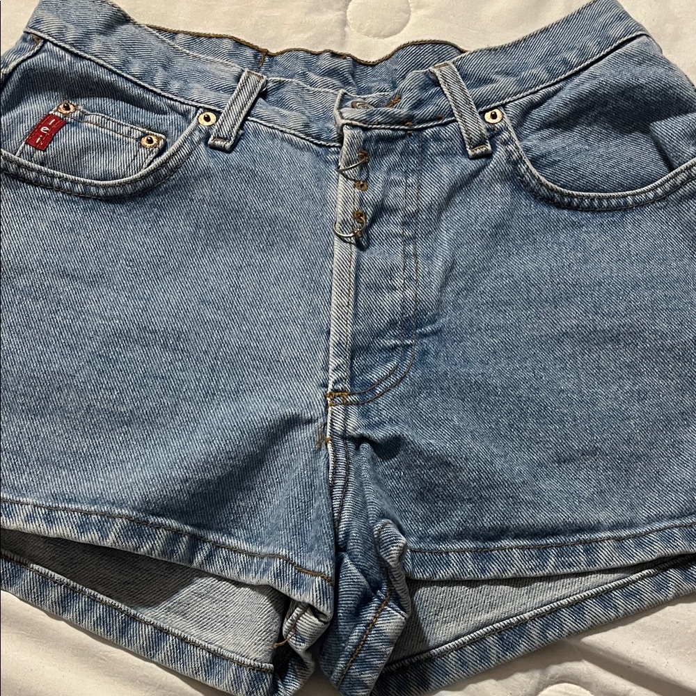 Vintage Lei Light Blue Jean Shorts